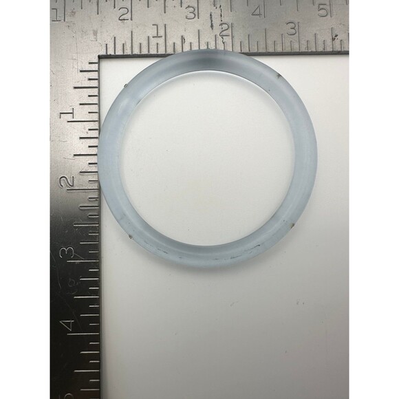 Vintage lucite rhinestone bangle bracelet - Picture 5 of 5